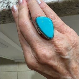 JAY KING sterling and turquoise bold ring